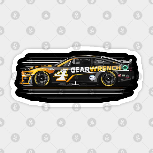 Kevin Harvick #4 Mustang Sticker by stevenmsparks